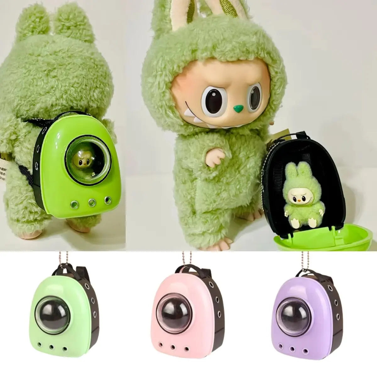 Labubu 17cm Mini Pet Cat Backpack