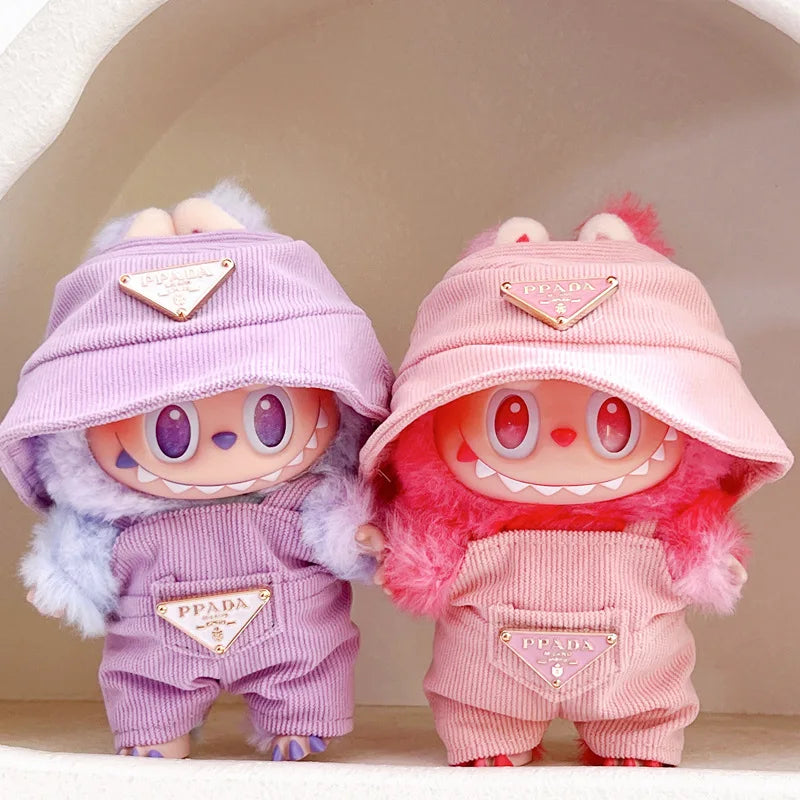 Labubu Corduroy Doll Outfit Set