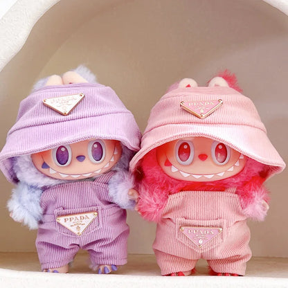 Labubu Corduroy Doll Outfit Set