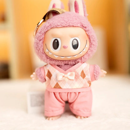 Mini Labubu British Sweater Skirt Set