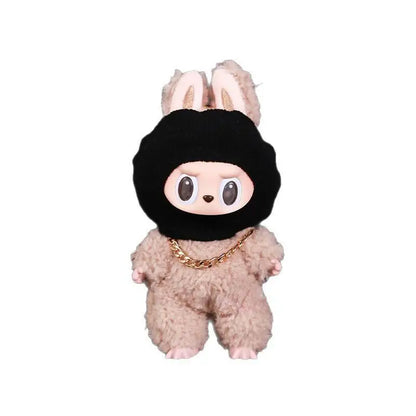 Labubu Black Suspender Outfit Set