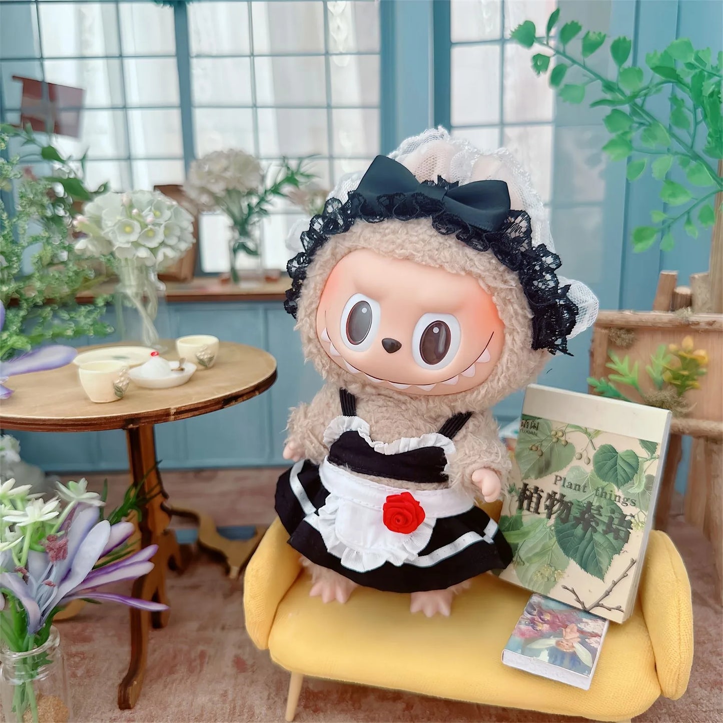 Labubu Black Maid Uniform Set