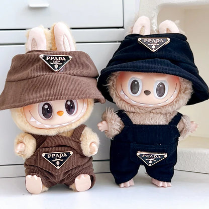 Labubu Corduroy Doll Outfit Set