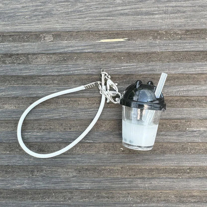 Labubu 15-17cm Pearl Milk Tea Pendant