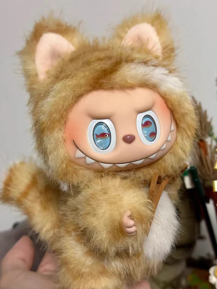 Labubu Cat Plush Doll Clothes Set