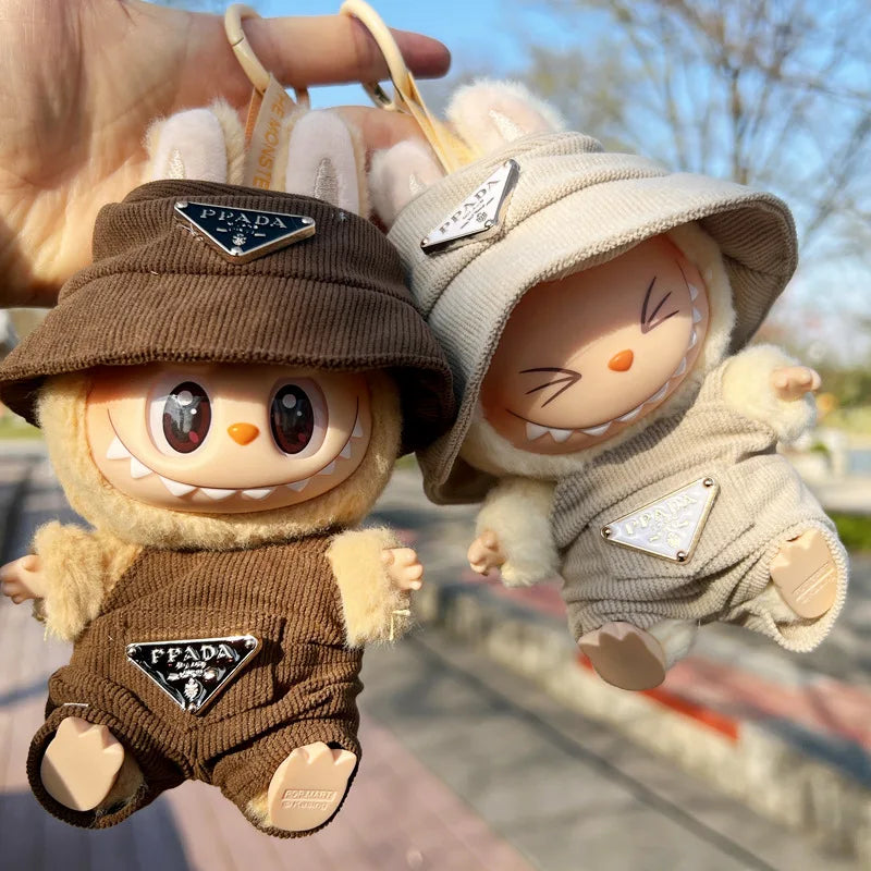 Labubu Corduroy Doll Outfit Set