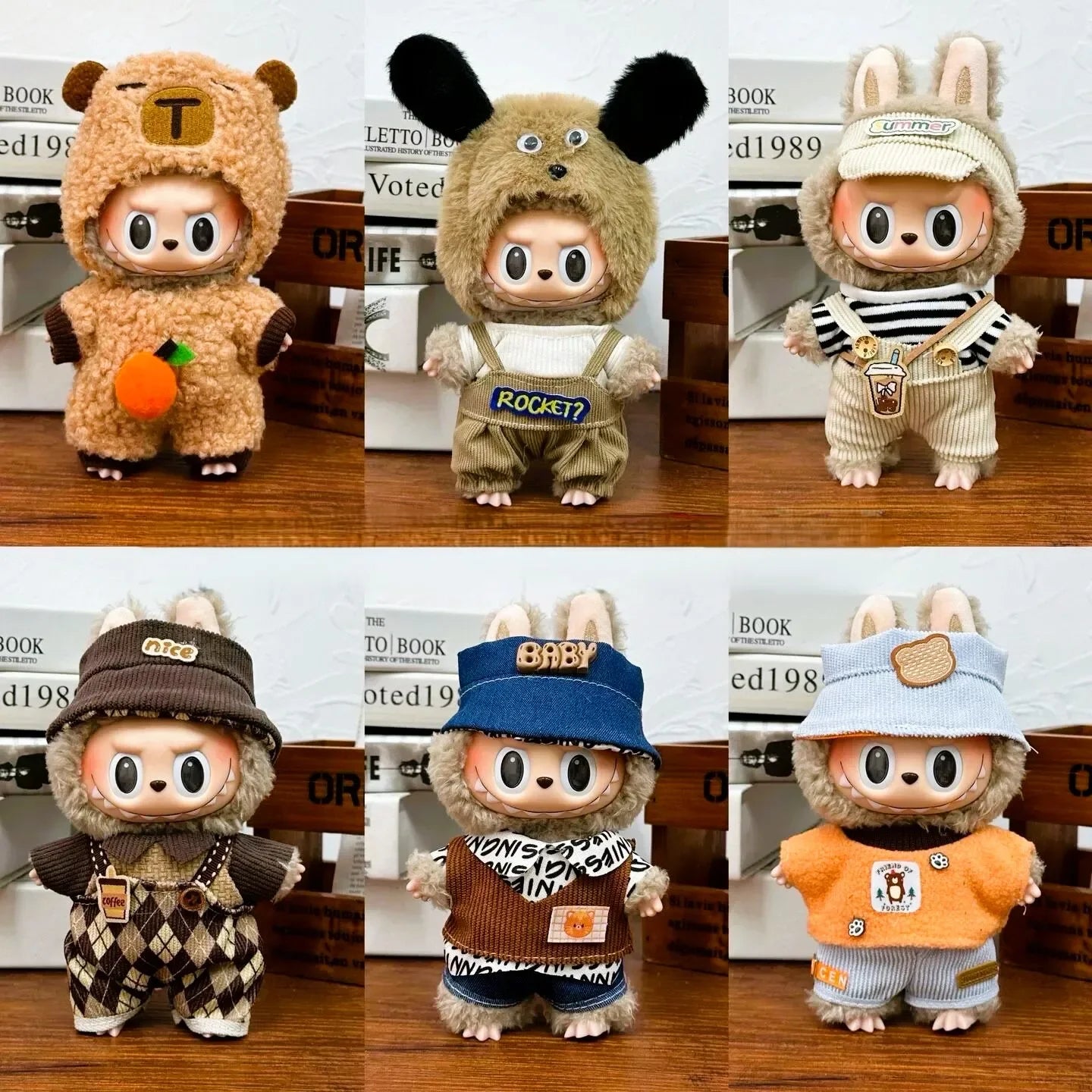 Labubu 17cm Multi-Style Clothes Set