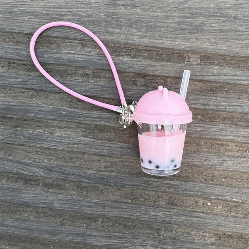 Labubu 15-17cm Pearl Milk Tea Pendant