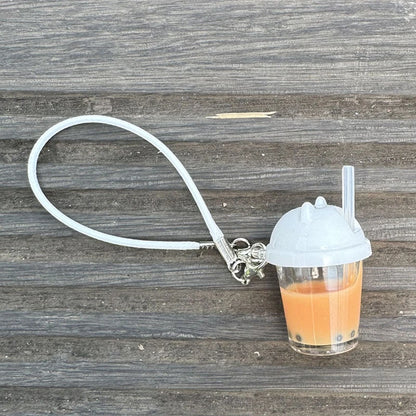 Labubu 15-17cm Pearl Milk Tea Pendant