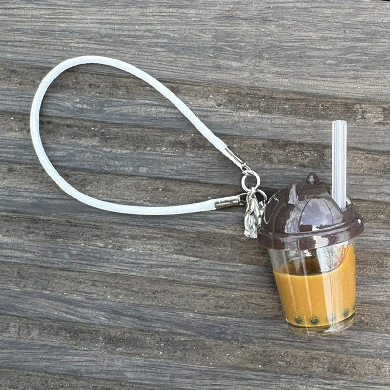 Labubu 15-17cm Pearl Milk Tea Pendant