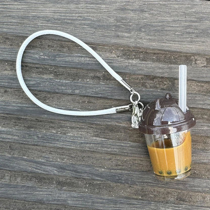 Labubu 15-17cm Pearl Milk Tea Pendant