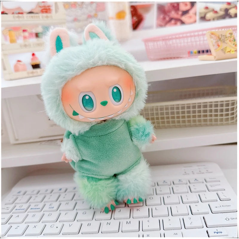 Mini Labubu Turtle Shell Coat Set