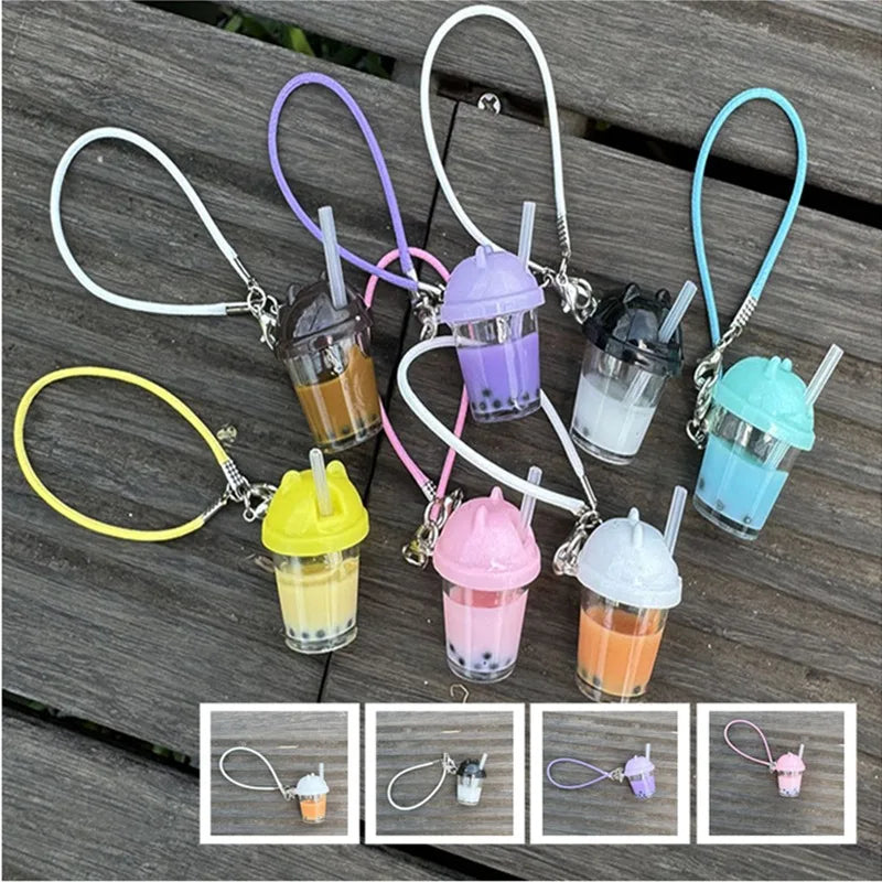 Labubu 15-17cm Pearl Milk Tea Pendant
