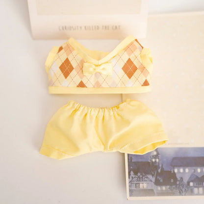 Mini Labubu British Sweater Skirt Set