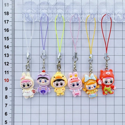 6Pcs Labu Anime Doll Pendants