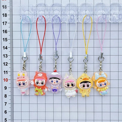 6Pcs Labu Anime Doll Pendants